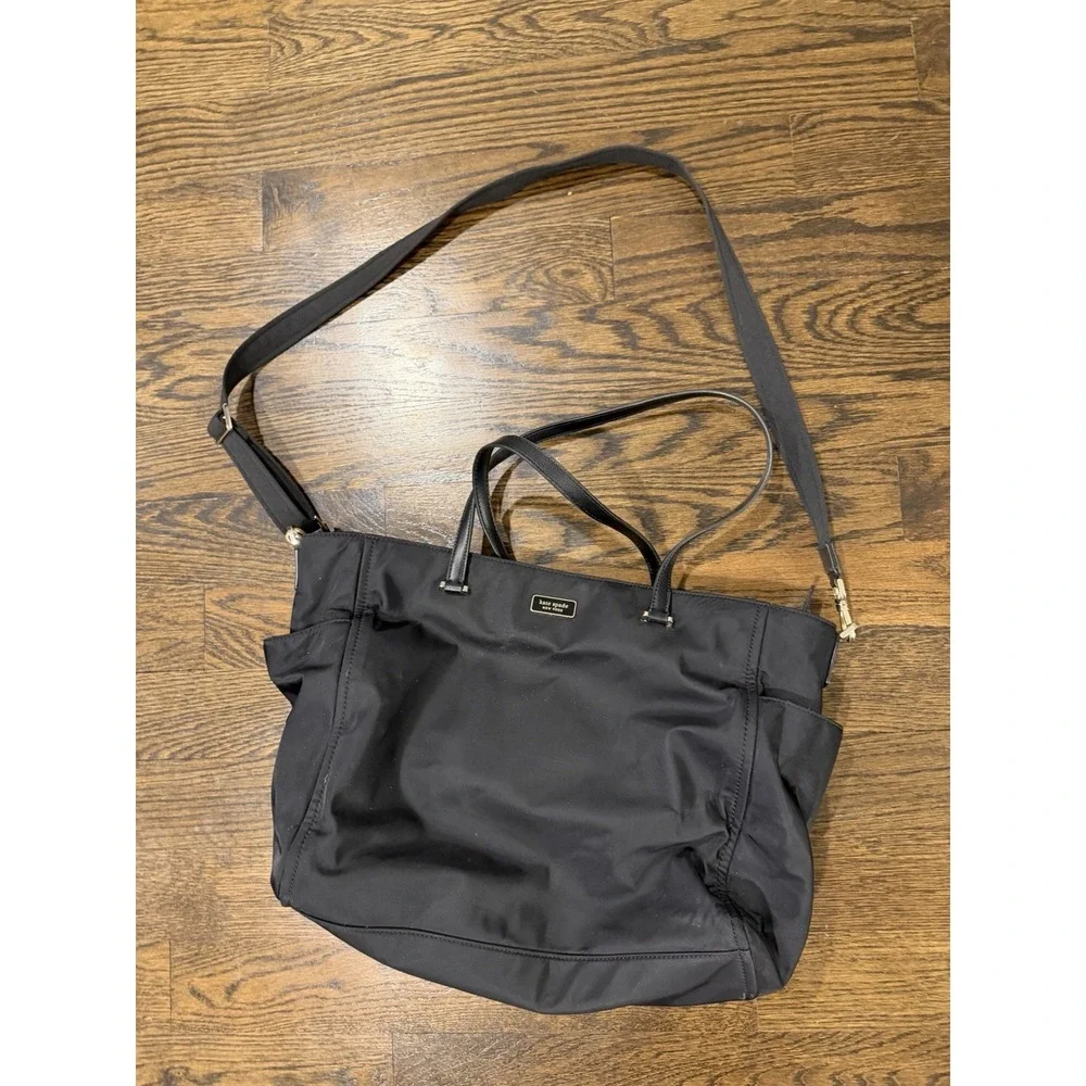 Kate Spade New York Baby Bag Diaper Bag Black + Shoulder Strap